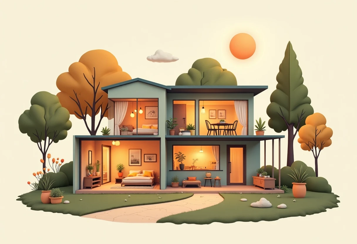 Casa familiar en alquiler con ambiente acogedor